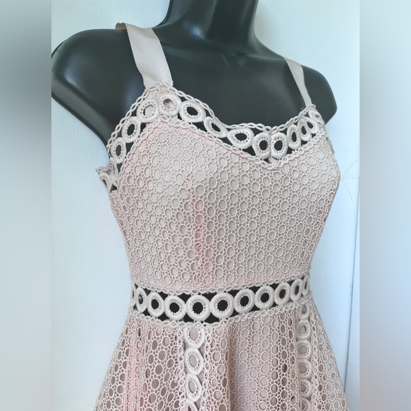 MAJE - Ravi Eyelet Dress Blush Pink - Picture 6 of 13